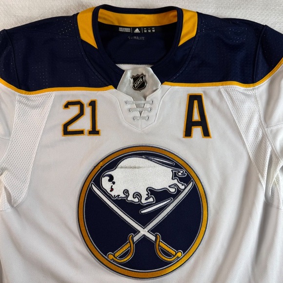 adidas Other - Adidas Buffalo Sabres Jersey Mens 52 White Okposo 21 Alternate Captain Authentic